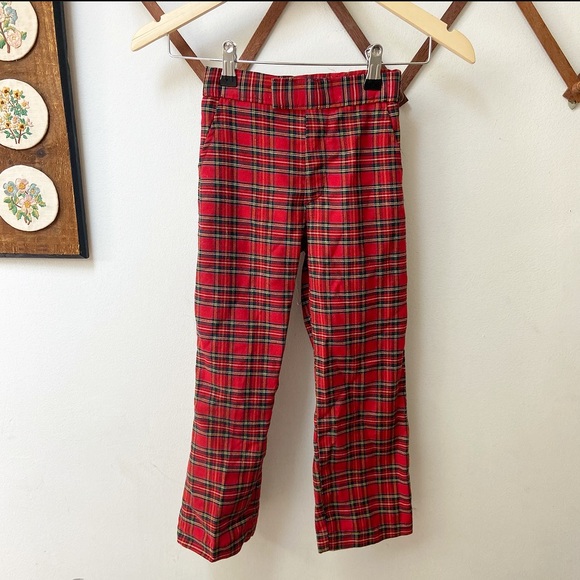 Vintage Other - 70s Plaid High Waisted Trousers